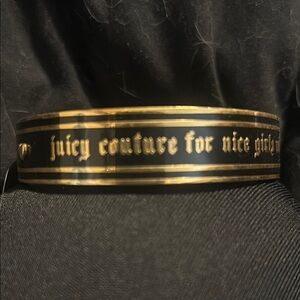 Juicy Couture Black and Gold Bangle